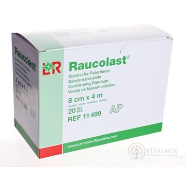 RAUCOLAST 8cmx4m obväz elastický fixačný, voľne v škatuli 1x20 ks obrázok