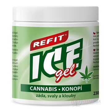REFIT ICE GEL CANNABIS - KONOPÍ masážny gél 1x230 ml obrázok