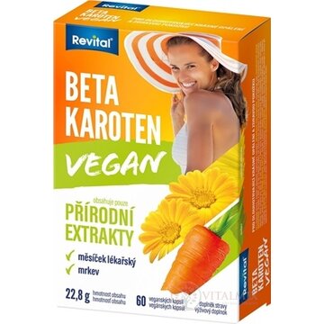 Revital BETA KAROTÉN VEGAN cps (s nechtíkom a mrkvou) 1x60 ks obrázok