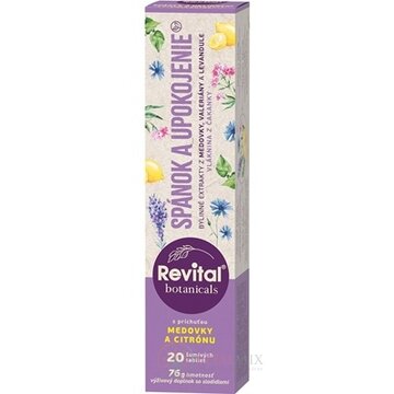 Revital Botanicals SPÁNOK A UPOKOJENIE tbl eff s bylinnými extraktmi, s príchuťou medovky a citrónu 1x20 ks obrázok