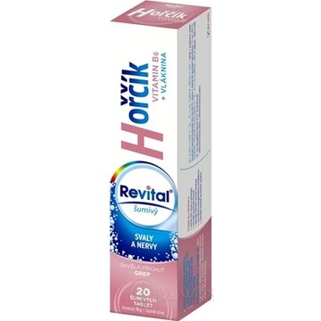 Revital Magnézium + B6 šumivý tbl eff s príchuťou grepu 1x20 ks obrázok