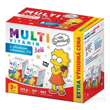 Revital MULTIVITAMÍN The Simpsons želé (výhodná cena) 2x50 (100 ks) obrázok