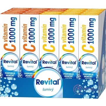 Revital vitamín C 1000 mg šumivý MIX BOX tbl eff (2 príchute) (20x20 ks) 1x1 set obrázok