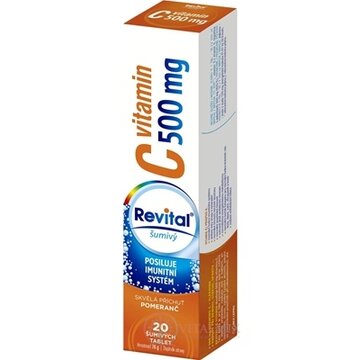 Revital vitamín C 500 mg šumivý tbl eff s príchuťou pomaranč 1x20 ks obrázok