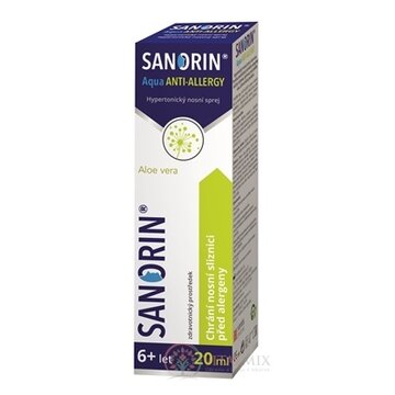 Sanorin Aqua ANTI-ALLERGY nosový sprej 1x20 ml obrázok