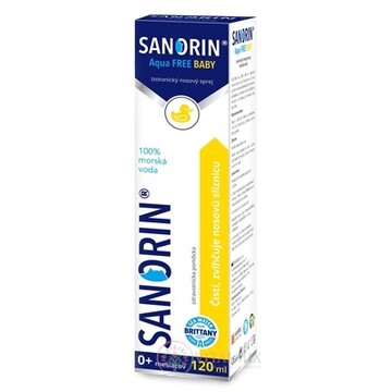 SANORIN Aqua FREE BABY (inov. 2019) izotonický nosový sprej 1x120 ml obrázok