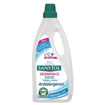 SANYTOL ČISTIČ Podlahy a Plochy Antialergénny, Dezinfekcia, 1x1 l obrázok