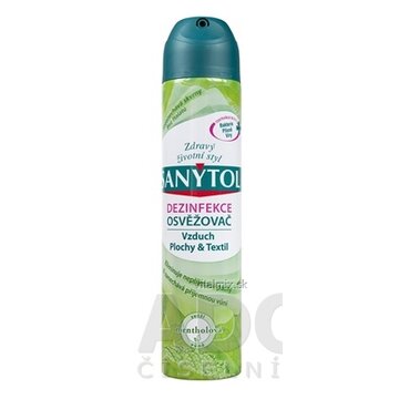SANYTOL OSVIEŽOVAČ Vzduch sprej, mentholová vôňa, 1x300 ml obrázok