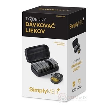 SimplyMED TÝŽDENNÝ DÁVKOVAČ LIEKOV cestovný, model L018, 1x1 ks obrázok