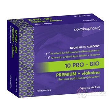 Slovakiapharm 10 PRO - BIO PREMIUM + vláknina cps 1x10 ks obrázok