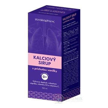 Slovakiapharm KALCIOVÝ SIRUP s príchuťou vanilky 1x150 ml obrázok