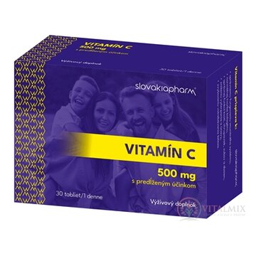 Slovakiapharm VITAMÍN C 500 mg tbl s predĺženým účinkom 1x30 ks obrázok