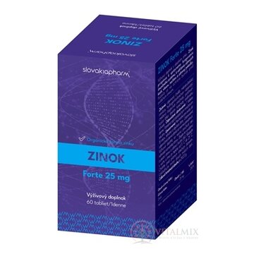 Slovakiapharm ZINOK forte 25 mg tbl 1x60 ks obrázok