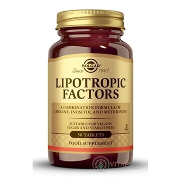 Solgar Lipotropic factors tbl 1x50 ks obrázok