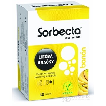 Sorbecta banán prášok na perorálnu suspenziu vo vreckách 1x10 ks obrázok