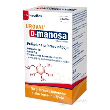 STADA UROVAL D-manosa prášok na prípravu nápoja 1x15 vrecúšok obrázok