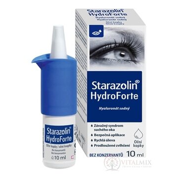 Starazolin HydroForte zvlhčujúce očné kvapky s hyaluronátom sodným 1x10 ml obrázok