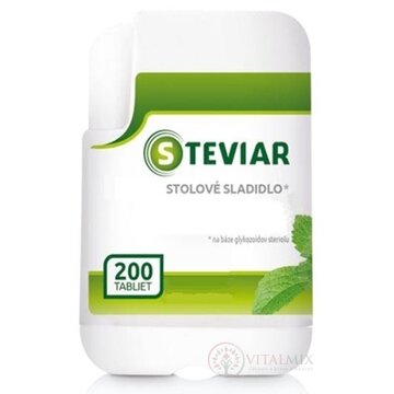 STEVIAR stolové sladidlo tabletové sladidlo na báze glykozidov steviolu 1x200 ks obrázok