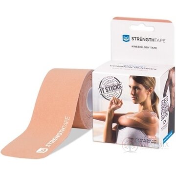 STRENGTHTAPE Kinesio tejpovacia páska telová, 5 cm x 5 m, predstrihaná, 1x1 ks obrázok
