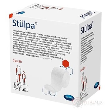 STŰLPA obväz, textilný hadicový, veľ.3R (8 cm x 15 m) dolné končatiny, detská hlava, podpazušie 1x1 ks obrázok