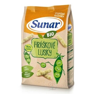Sunar BIO Chrumky Hráškové struky (od ukonč. 12. mesiaca) 1x45 g obrázok