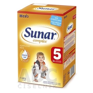 SUNAR COMPLEX 5 mliečna výživa (od ukonč. 36. mesiaca) inov.2016 (2x300 g) 1x600 g obrázok