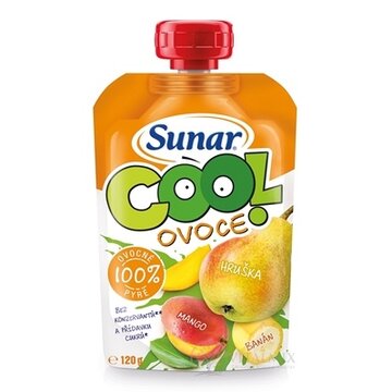 Sunar COOL ovocie Hruška, Banán, Mango (od ukonč. 12. mesiaca) 1x120 g obrázok