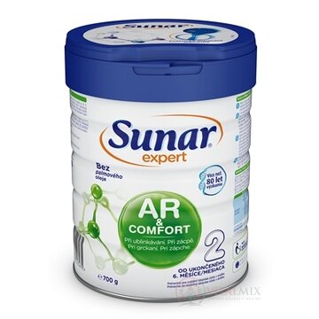 Sunar Expert AR & COMFORT 2 dojčenská výživa (od ukonč. 6. mesiaca) (inov. 2021) 1x700 g obrázok