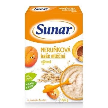 Sunar MARHUĽOVÁ kaša mliečna ryžová (od ukonč. 4. mesiaca) 1x225 g obrázok