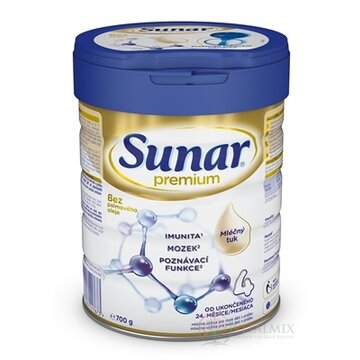 Sunar Premium 4 mliečna výživa (od ukonč. 24. mesiaca) 1x700 g obrázok