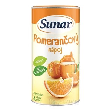 Sunar Rozpustný nápoj Pomarančový v prášku (od ukonč. 8. mesiaca)(inov.2023) 1x200 g obrázok