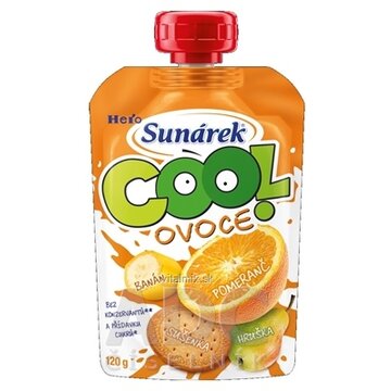 Sunárek COOL ovocie Pomaranč, Banán, Sušienky (od ukonč. 12. mesiaca) 1x120 g obrázok