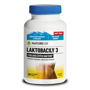 SWISS NATUREVIA LAKTOBACILY 3 cps 1x30 ks obrázok