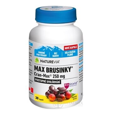 SWISS NATUREVIA MAX BRUSNICE Cran-Max 250 mg cps 1x30 ks obrázok