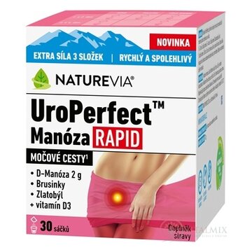 SWISS NATUREVIA UroPerfect Manóza RAPID prášok vo vrecúškach 1x30 ks obrázok