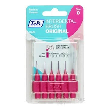 TePe medzizubné kefky 0,4 mm Original size 0 (ružové) 1x6 ks obrázok