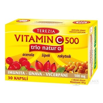 TEREZIA VITAMÍN C 500 trio natur+ cps 1x30 ks obrázok