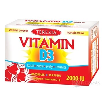 TEREZIA VITAMÍN D3 2000 IU cps 1x90 ks obrázok