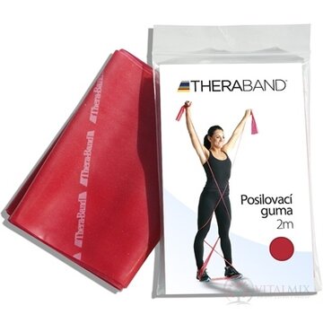 Thera-Band Posilňovacia guma 2m červená (stredne silná) 1x1 ks obrázok