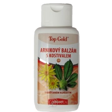 TOP GOLD Arnikový balzam s kostihojom hrejivý 1x200 ml obrázok