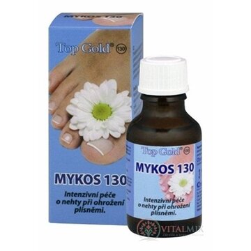 TOP GOLD Mykos 130 silná starostlivosť o nechty pri ohrození plesňami 1x20 ml obrázok
