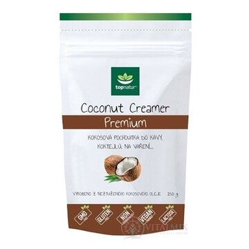 topnatur COCONUT CREAMER Premium kokosová pochúťka do kávy, prášok, 1x150 g obrázok