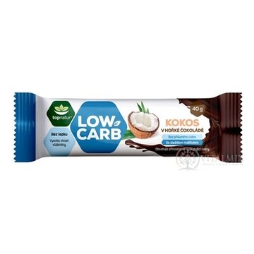 topnatur LOW CARB Kokos v horkej čokoláde tyčinka 1x40 g obrázok