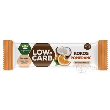topnatur LOW CARB Tyčinka Kokos Pomaranč 1x40 g obrázok