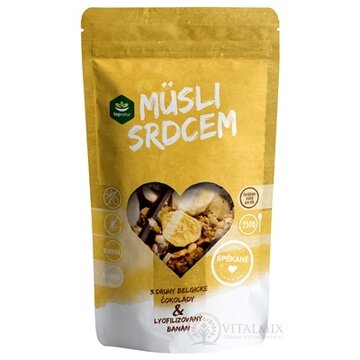 topnatur Müsli srdcom Čoko Trio & Banán spekané 1x250 g obrázok