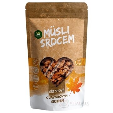 topnatur Müsli srdcom Orechové s javorovým sirupom spekané 1x350 g obrázok