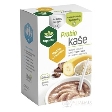 topnatur Probio KAŠA Banán s čokoládou ryžová kaša 3x60 g (180 g) obrázok