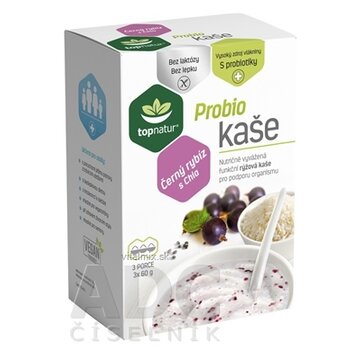 topnatur Probio KAŠA Čierne ríbezle s Chia ryžová kaša 3x60 g (180 g) obrázok