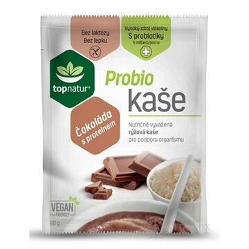 topnatur Probio KAŠA Čokoláda s proteínom instantná ryžová kaša 1x60 g obrázok