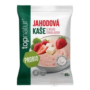 topnatur Probio KAŠA Jahoda a biela čokolada instantná ryžová kaša 1x60 g obrázok